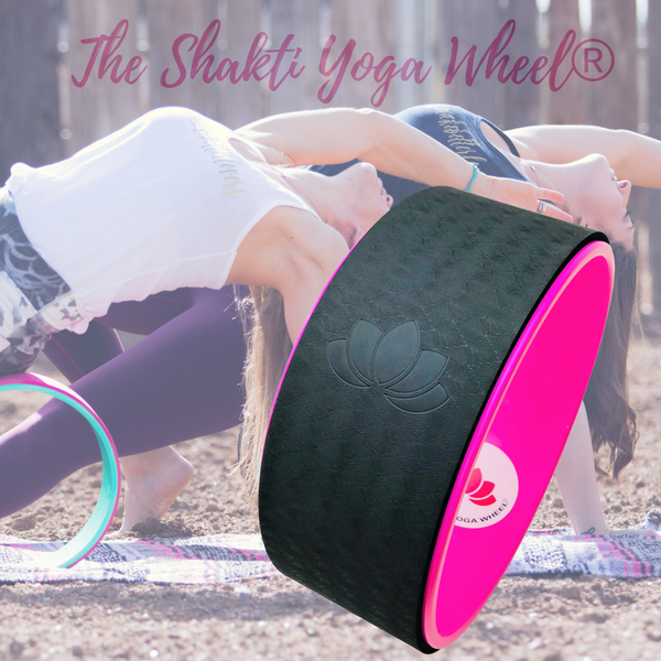 Pink Black Yoga Wheel