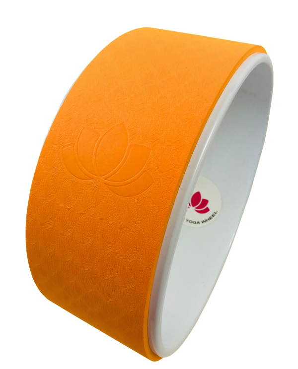 Orange White Yoga Wheel Imprint - The Shakti Yoga Wheel
