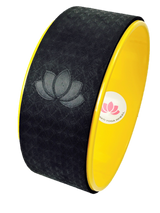 Black and Yellow Yoga Wheel